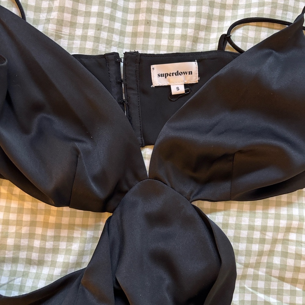 Superdown Black Backless Dress - Picture 6 of 6